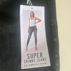 Black metallic jeans by Celebrity Pink.